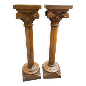 Paire de colonnes en - clair