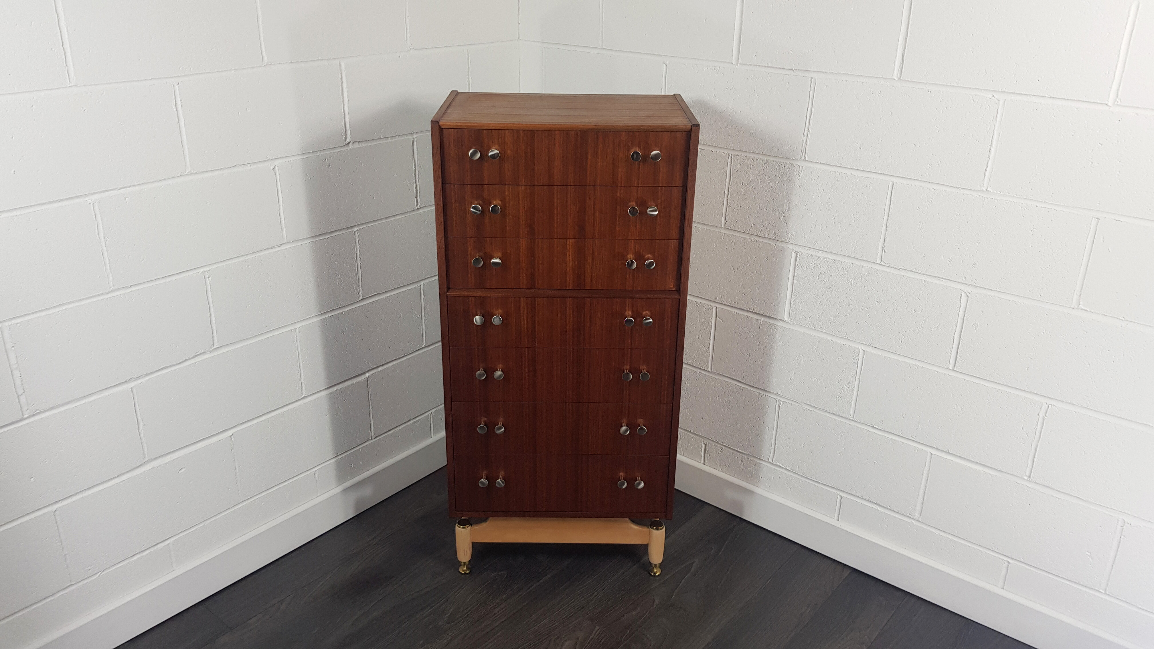 G-plan tall chest of drawers/tallboy, 1960s