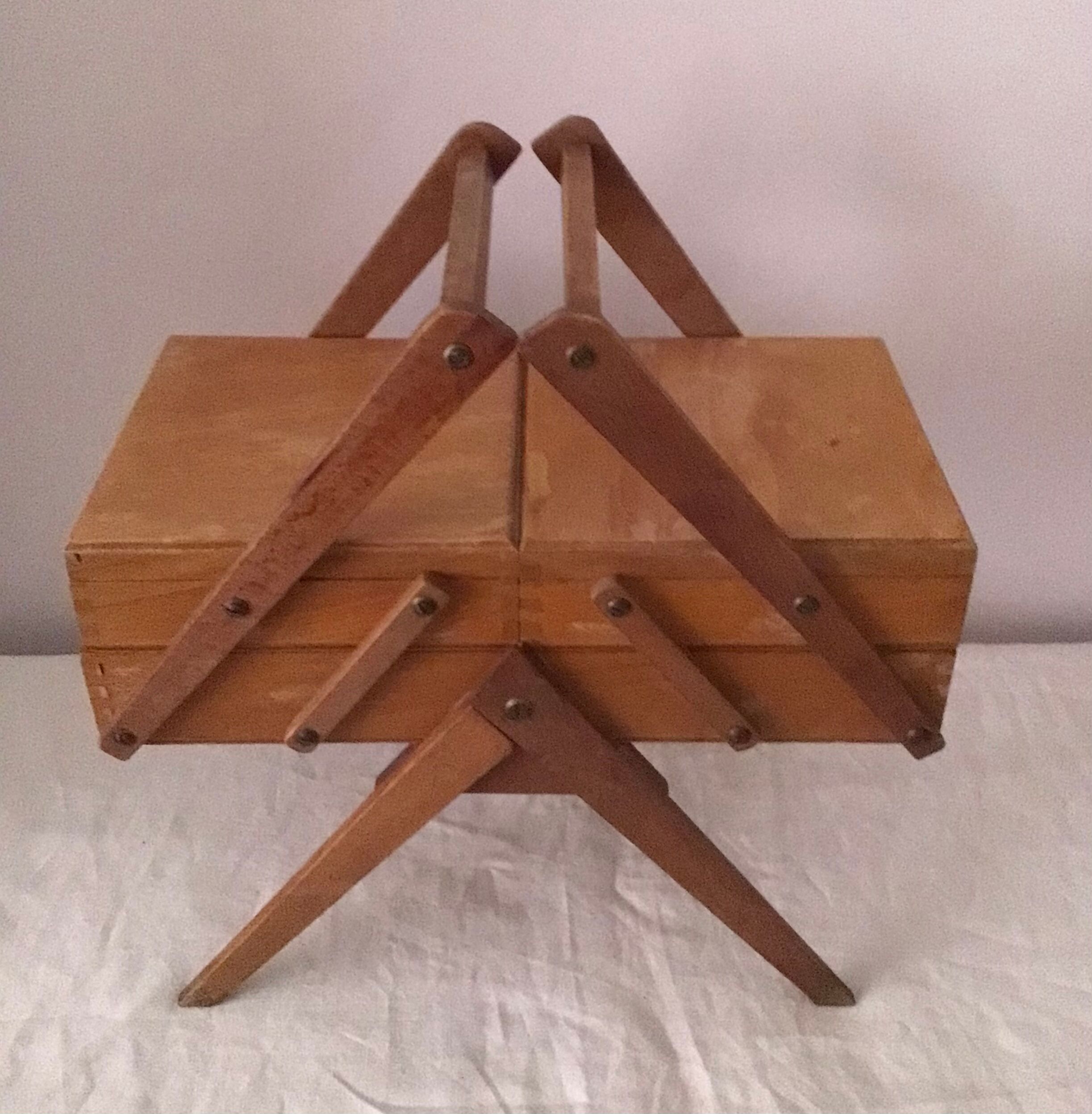 Worker, former sewing box