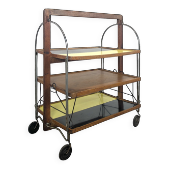 Vintage rolling dessert trolley