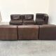 Large leather modular lounge sofa, 1970s