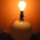 Ancient opalin glass lamp foot