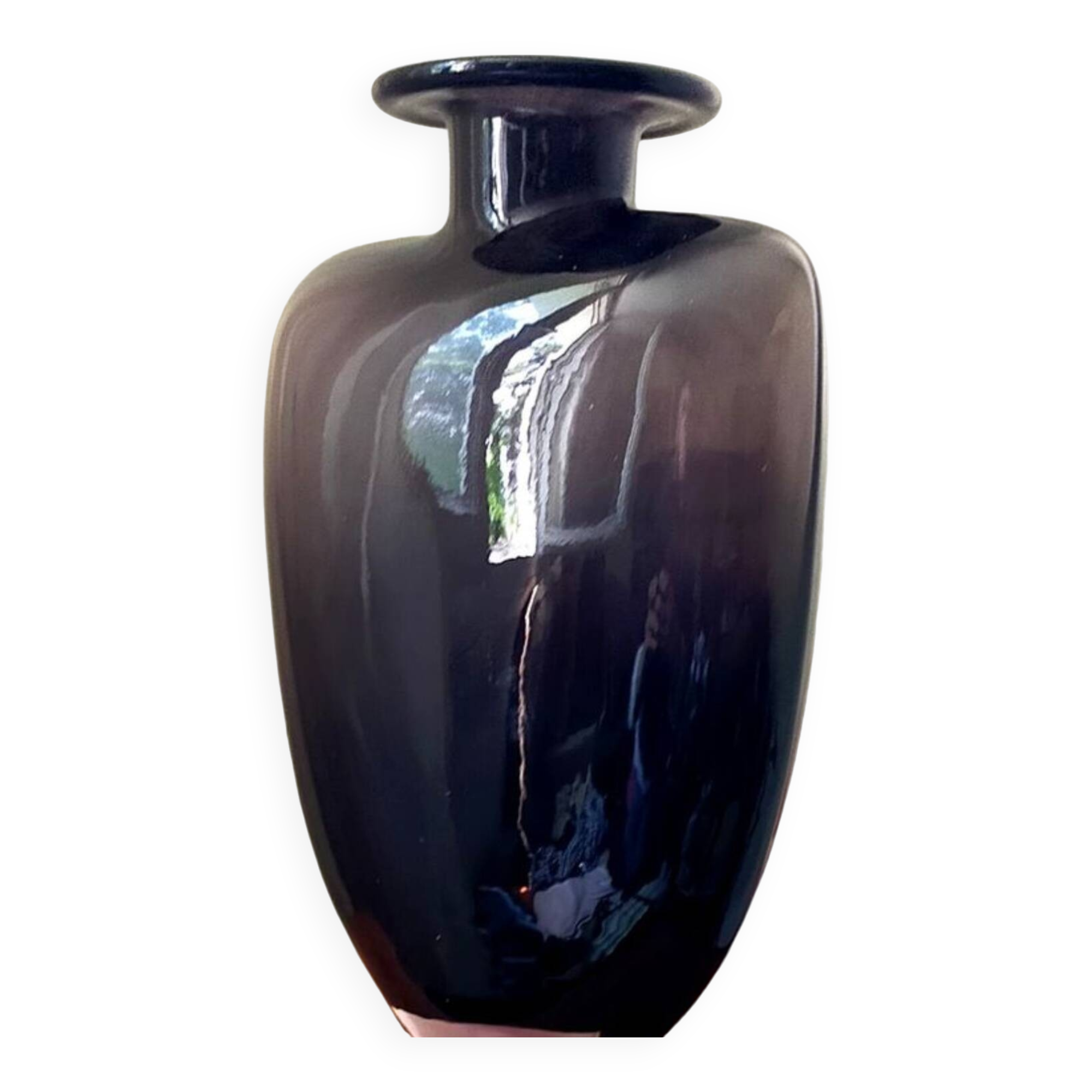 Vintage Amethyst Shoulder Vase design Kjell Engman for Kosta Boda