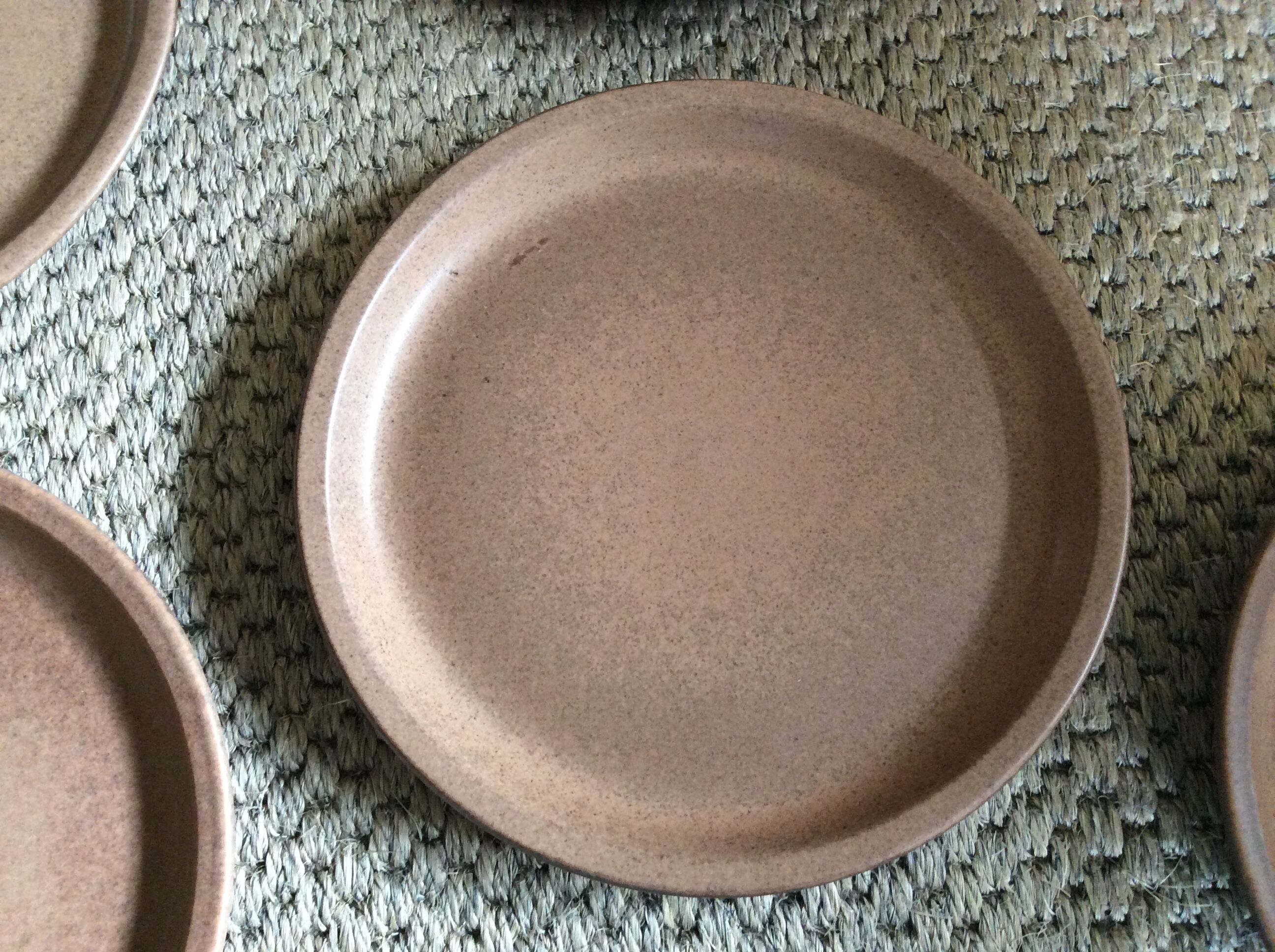 Series of 5 stoneware plates