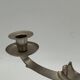 Vintage sculptural candelabrum with two lights in the shape of a bird.