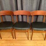 Ensemble de six chaises de style Børge Mogensen Farstrup, Danemark, années 1960.