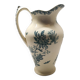 Ancien Grand Broc de Toilette Saint Amand Et Hamage St Anonyme Pivoine Vert