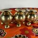 Vintage brass candlesticks Gusum Sweden 1980 x3