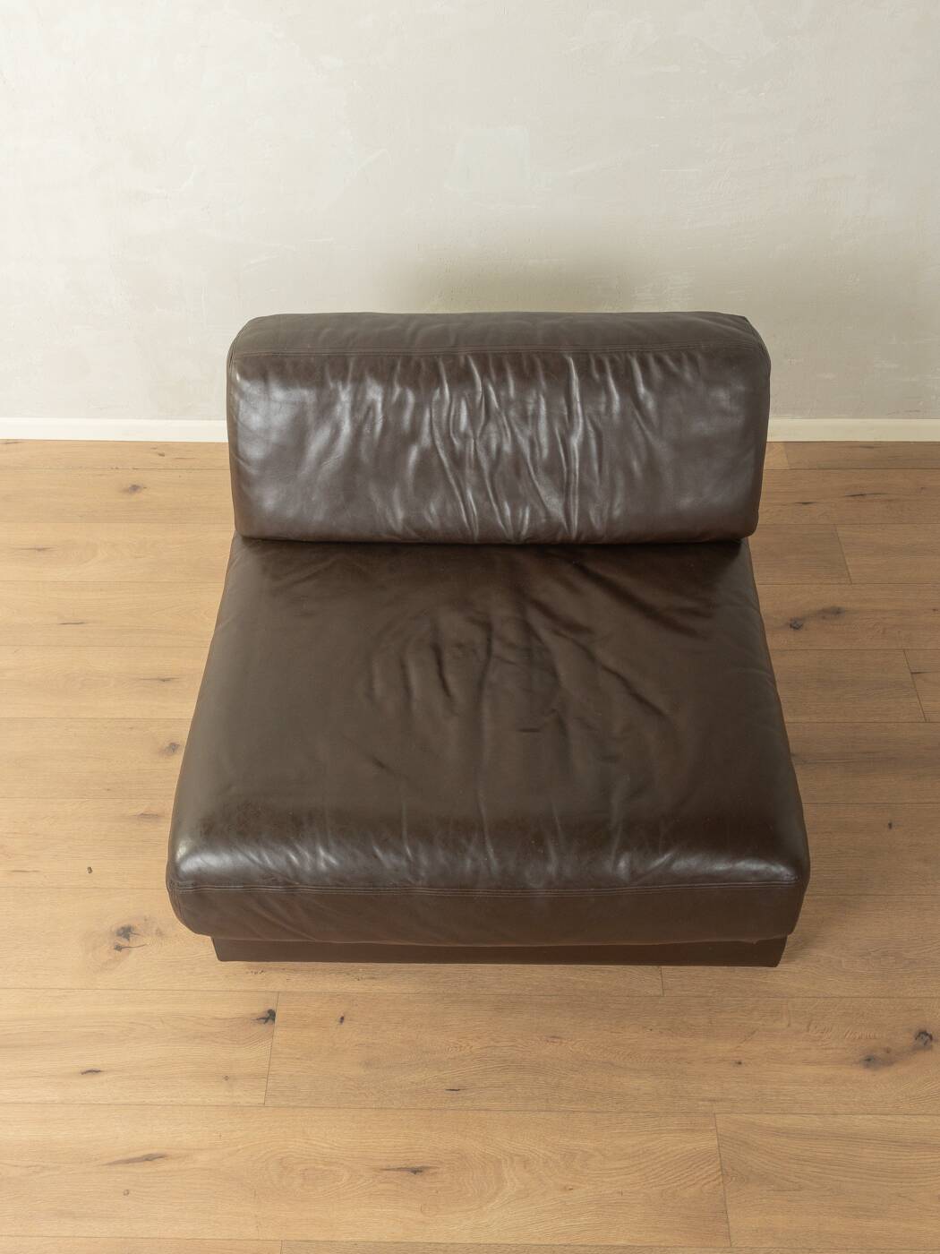 Brown leather armchair DS-76 by de Sede, 1970s