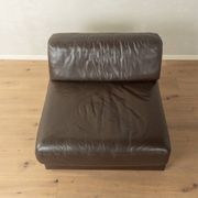 Brown leather armchair DS-76 by de Sede, 1970s