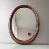 Vintage oval mirror from the 80s