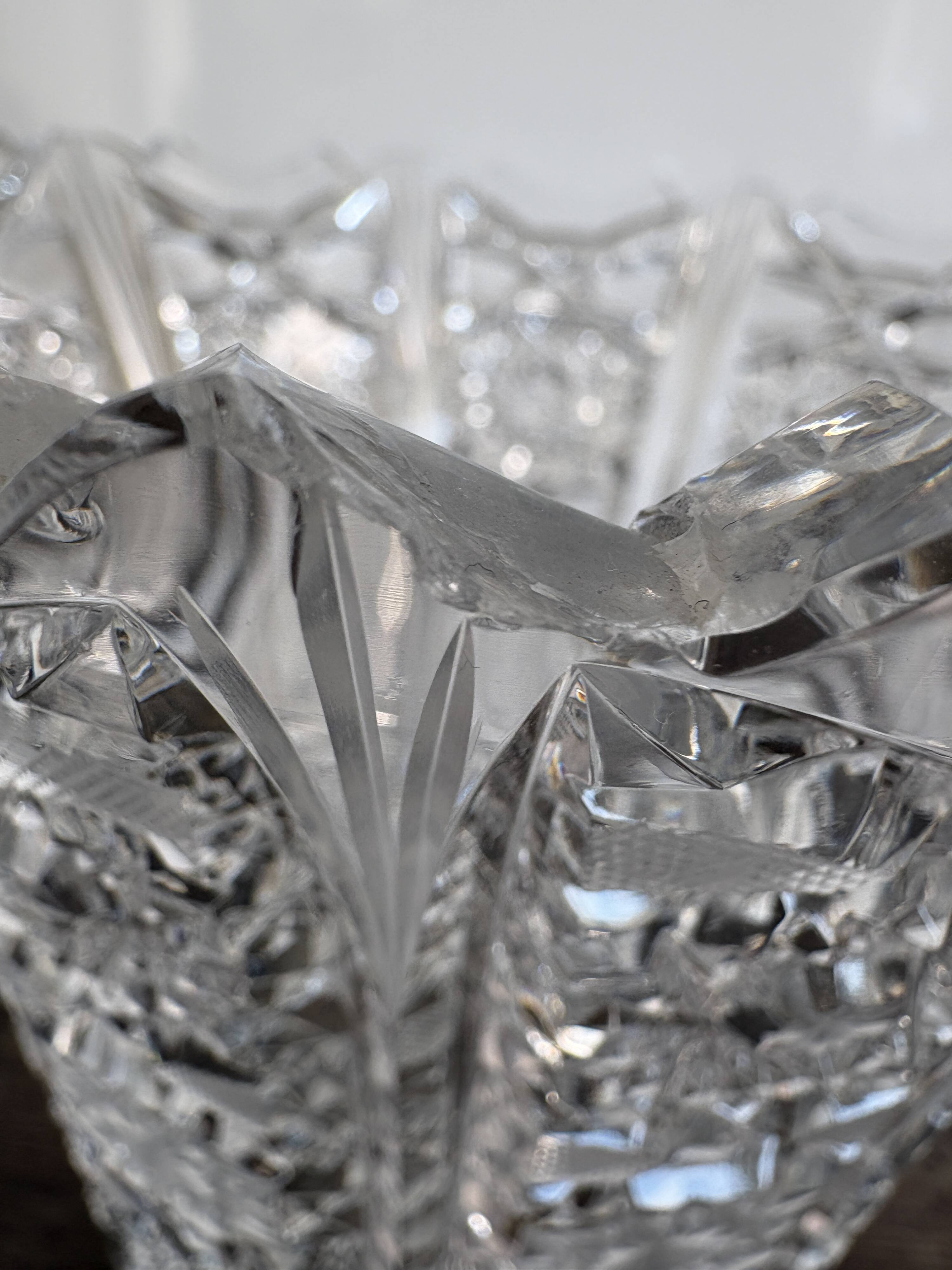 Art Deco vase in Bohemian crystal