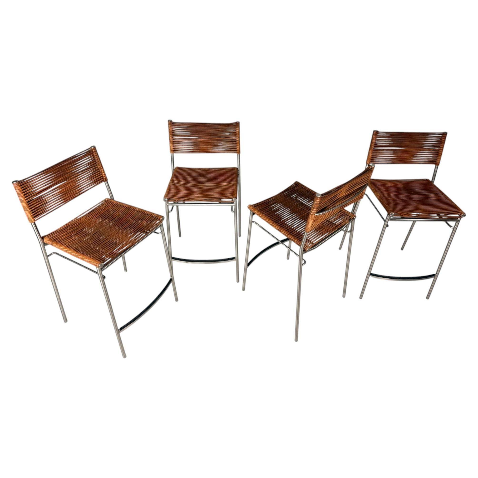 Ensemble de quatre tabourets de bar "Miss B", Tito Agnoli, Italie, 1997