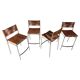 Ensemble de quatre tabourets de bar "Miss B", Tito Agnoli, Italie, 1997