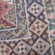 small versatile cotton carpet, oriental décor red blue brick color 155cm X 78 cm