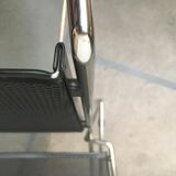 Postmodern vintage metal side chair by Rolf Rahmlow, 1980s