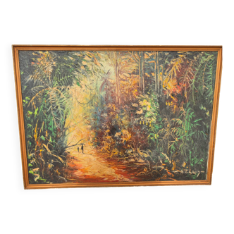 Old oil painting
