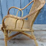 Rattan children's armchair