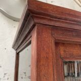 Mahogany sideboard with sliding glass doors