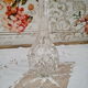 Carafe, vase, vintage soliflore cut glass