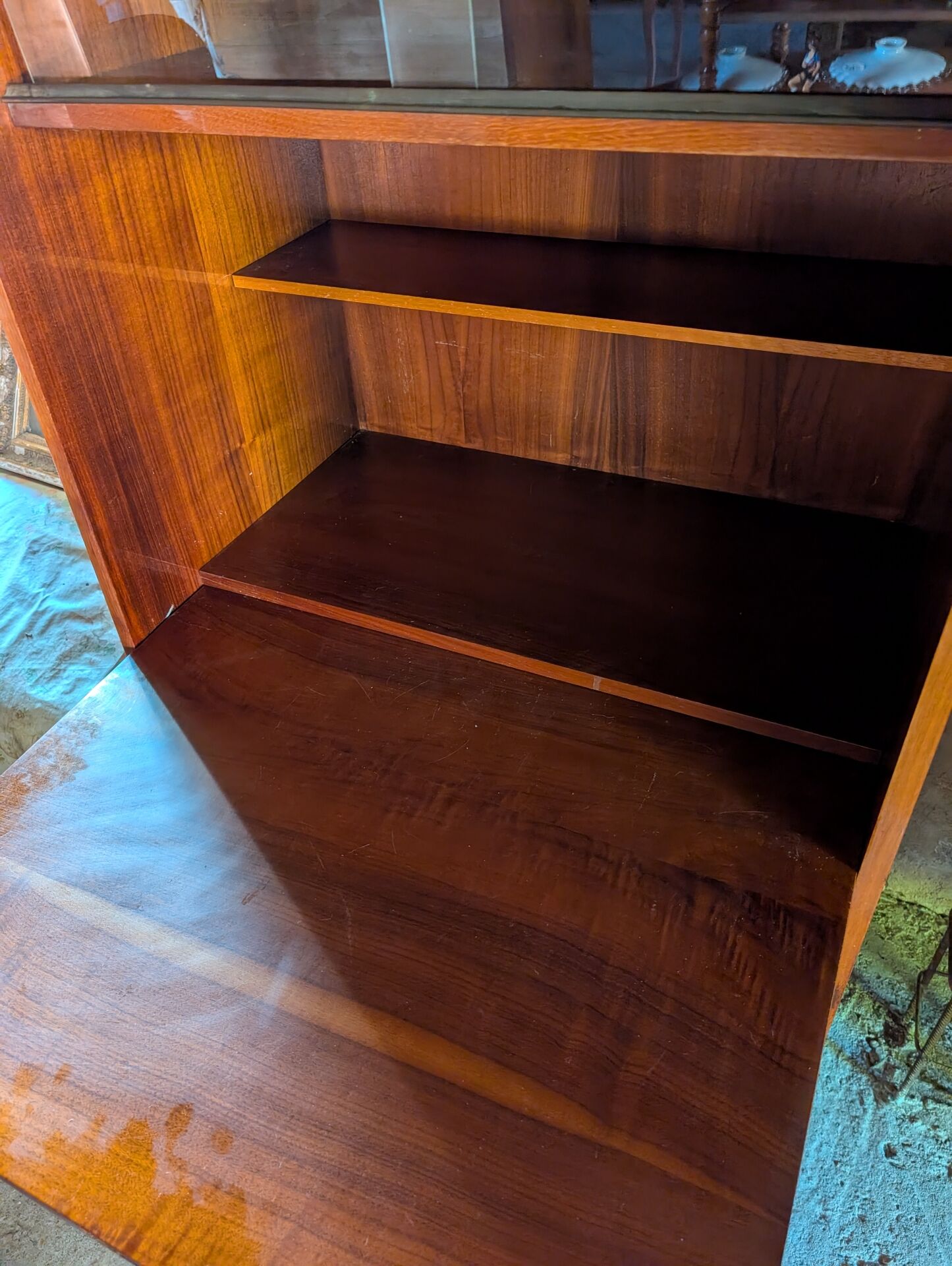Secretary desk library, 1960s Scandinavian style.