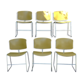 6 chairs "Max-stacker" Steelcase 70's