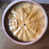 Ceramic cheese board with bamboo handle