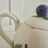 English fruit ceramic teapot