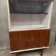 Painted glass bookcase