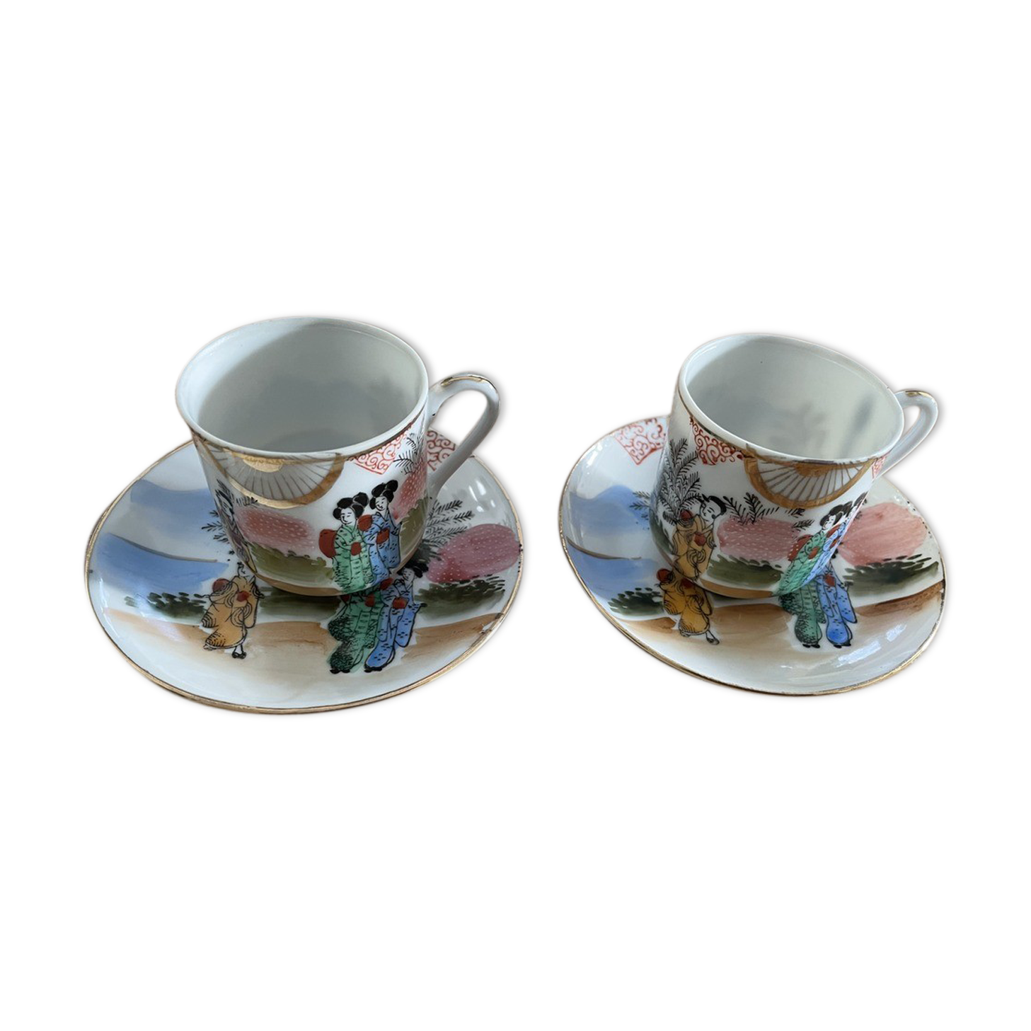 2 cups Japanese porcelain