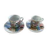Set de 2 tasses en porcelaine japonaise