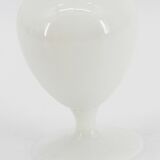 Vase en opaline blanc fleurs