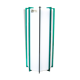 Two-tone white green pendant lamp Harvey Guzzini 60s