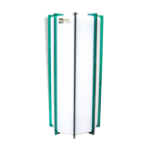 Suspension bicolore blanc vert Harvey Guzzini Années 60