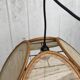 Suspension fleur rotin et lin