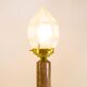 Set of XL Art Deco lamps in heavy marble