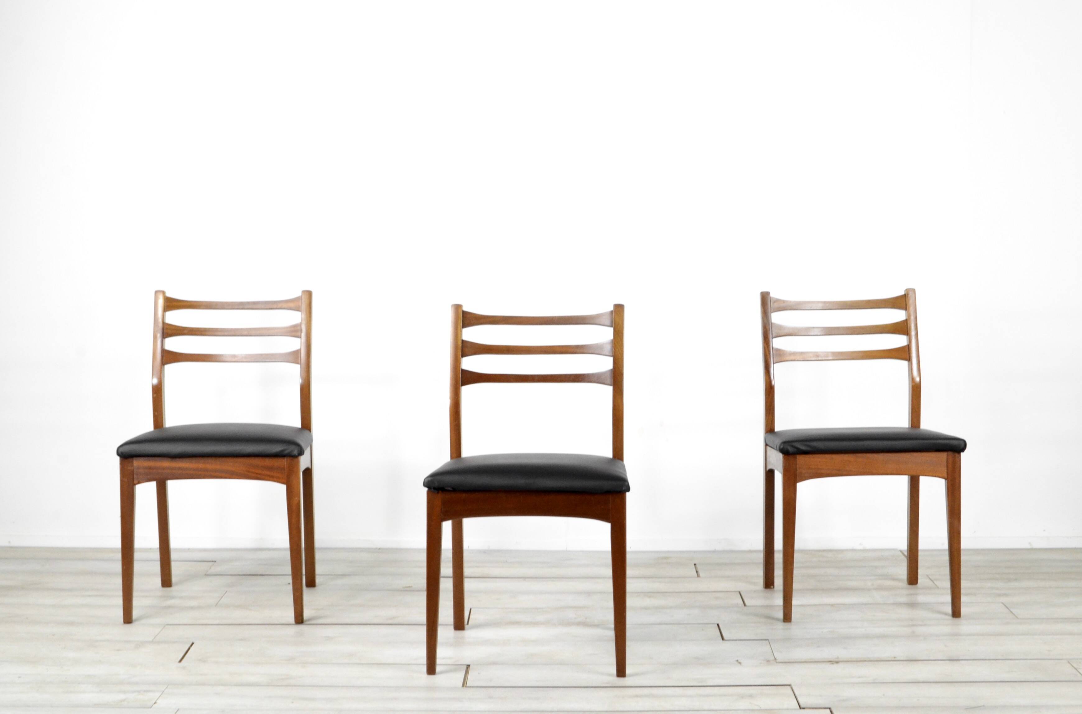 Set Of 4 Midcentury 'Meredew' Teak Chairs