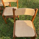 série de 4 chaises Maison Regain vintage 1970