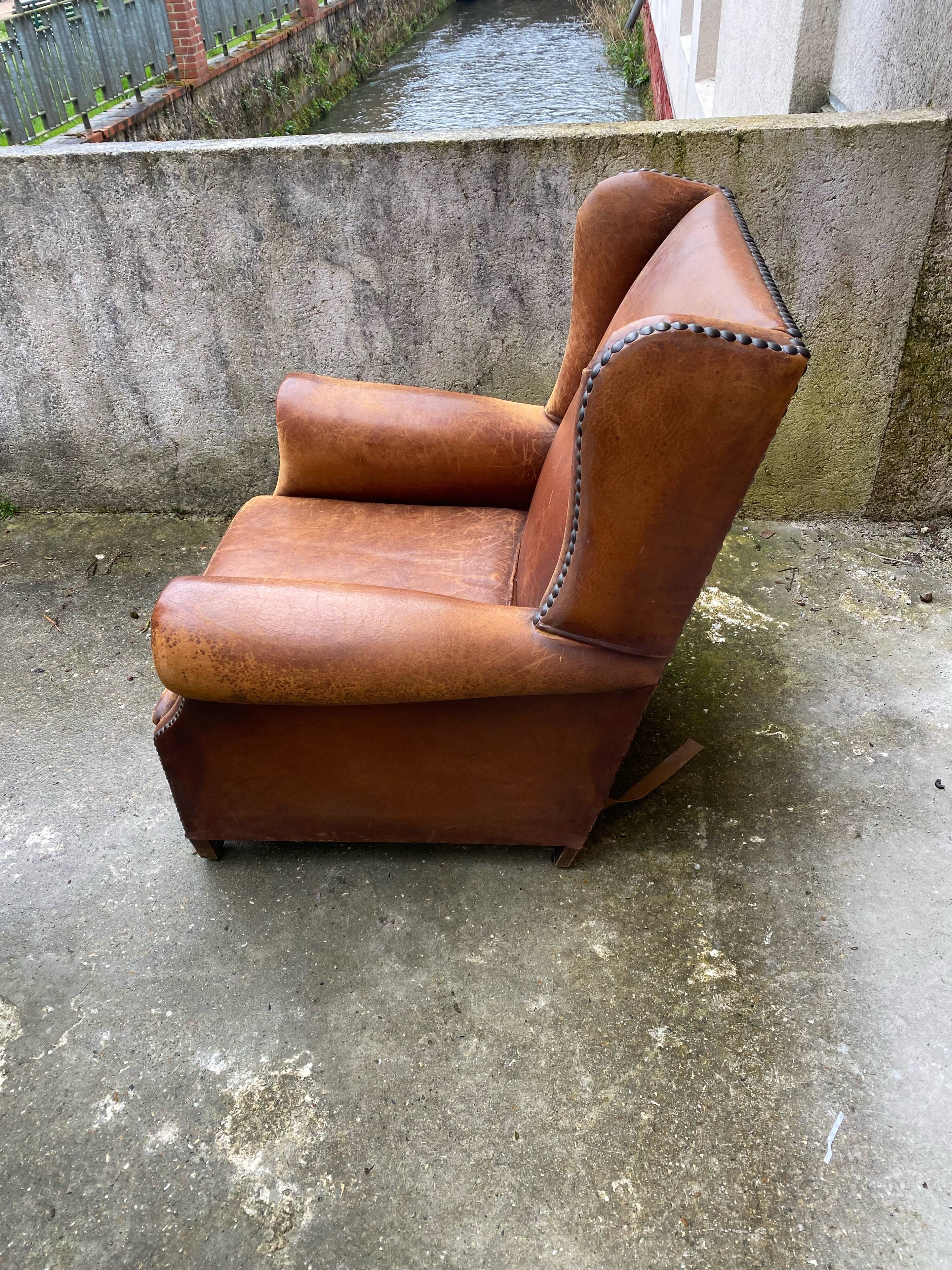 Fauteuil club anglais vintage