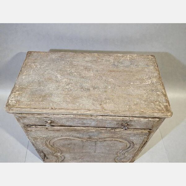 Buffet ancien 1 porte/confiturier patiné
