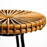 1960s bamboo bar stool by dirk van sliedregt for rohé noordwolde netherland