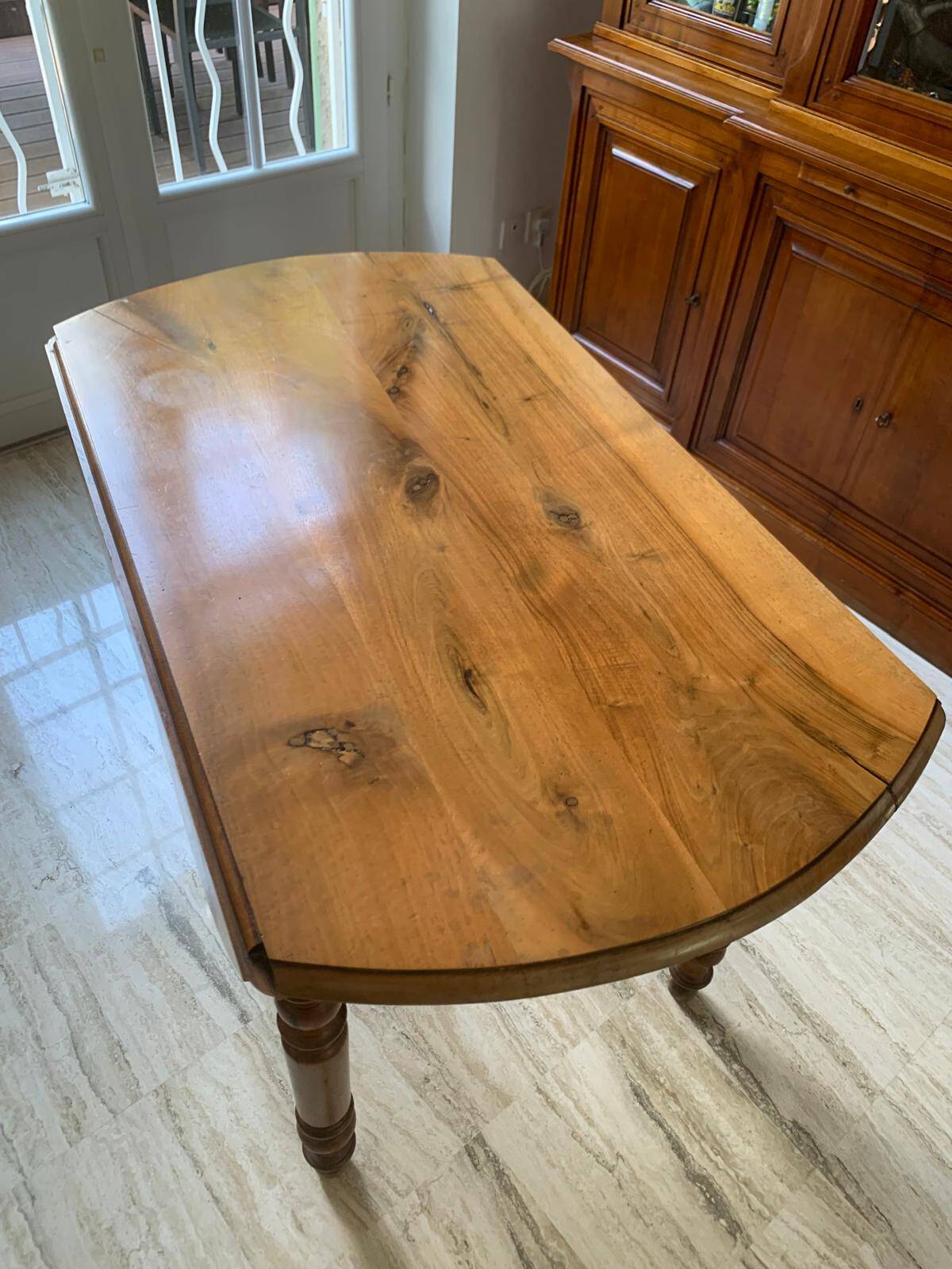 late 19th century fruitwood table