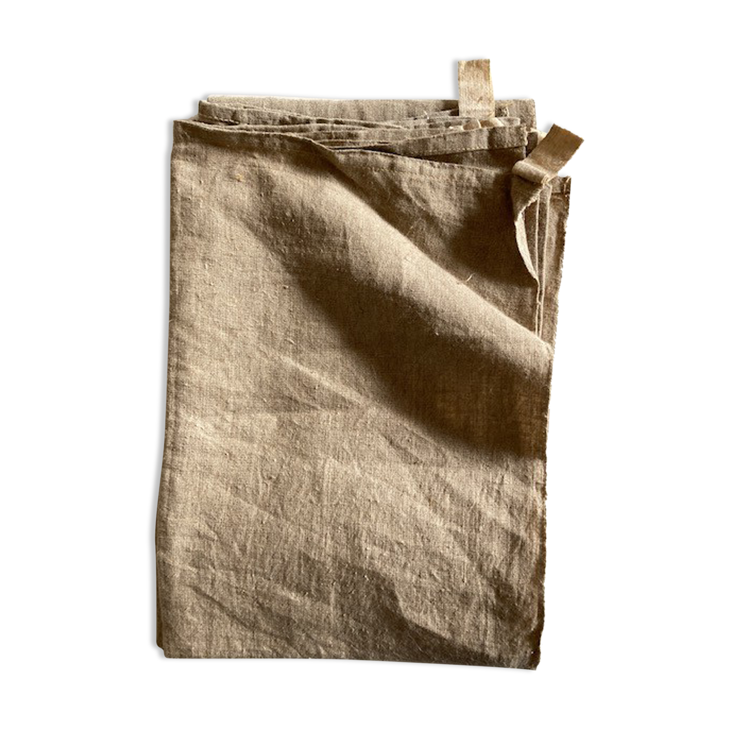 Pair of cloths in raw linen bise fabric XXL