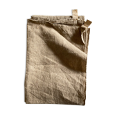 Pair of cloths in raw linen bise fabric XXL