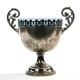Sugar bowl, Art Nouveau, silver-plated brass, WMF, Germany, 1900s