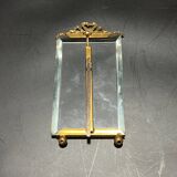 Glass and metal frame