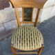 Chaise d'epoque directoire à décor peint dans le dossier