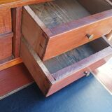 Empire walnut burl secretary