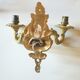 Paire d'appliques en bronze doré XXe