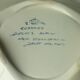 Plat en faience modele ondule de delft blauw hollande
